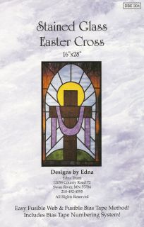 Stained Glass Easter Cross Pattern from Edna Trunt