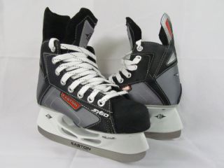Black/Silver Used These ice hockey skates have only been worn once