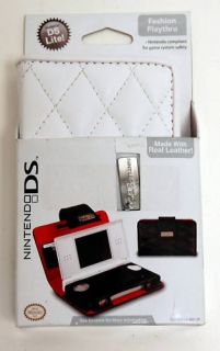 Nintendo DS Lite White Leather Fashion Playthru Case