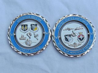 US Air Force School of Aerospace Medicine Spinner USAF Challenge Coin