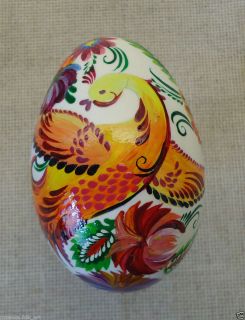 GOOSE Egg Ukraine Pysanka Easter Egg Pysanky Hand Painted Weight 3 5