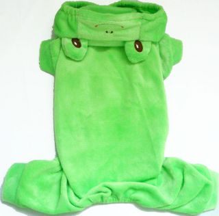 Green Frog Slip over Duck Cute costume dog clothes Chihuahua