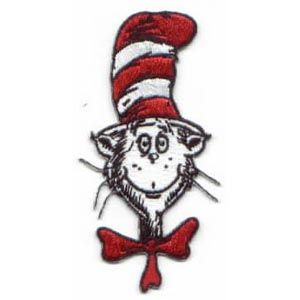 Dr. Seuss The Cat In The Hat Animated TV Head Patch, NEW UNUSED