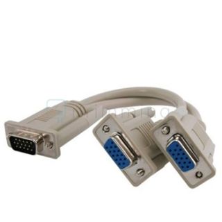  cable m f quantity 1 premium vga male to female video y cable supports