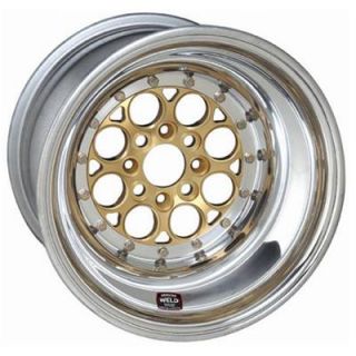 Weld Racing Magnum Import Drag Gold Anodized Wheel 15x8 5x100mm