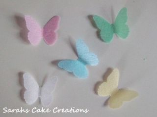 Edible Rice Paper Butterflies x 12 Many Colours Cakes