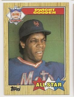 1987 Topps 603 Dwight Gooden Mets Allstar Card