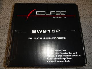 Eclipse SW9152 15 Titanium Subwoofer New in Box