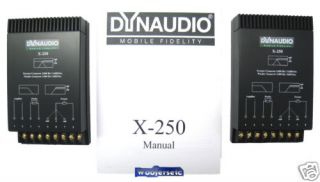 X250 Dynaudio Crossovers for Mids Speakers and Tweeters Pair New