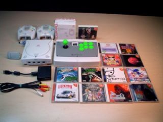 Sega Dreamcast Japan DC Bundle 13 Games 3 Controller Arcade Stick