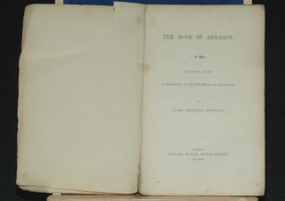 1842 Rose of Arragon KNOWLES theatre PLAY 1st edn