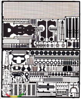 Eduard Photo etched parts for 1 350 IJN Yamato for Tamiya kit