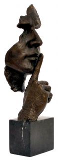 Salvador Dali Hommage Bronze Sculpture The Silence 100 Bronze