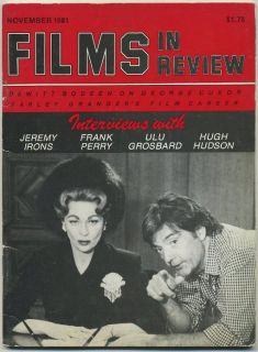 Films in Review Nov 1981 George Cukor Melvyn Douglas