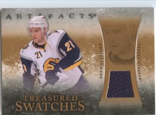 2010 11 Artifacts Treasured Swatches Retail #TSRDS Drew Stafford