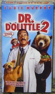 Dr Dolittle 2 Eddie Murphy Movie VHS Free U s Shipping 024543026716