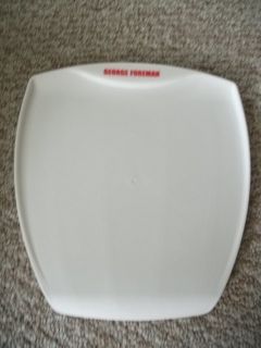  Large 11 x 11 George Foreman Grill Drip Tray Pan White Grease