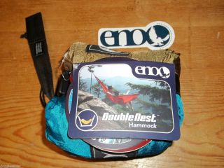 Eagle Nest Outfitters Double Nest Hammock Teal Khacki New with Tags
