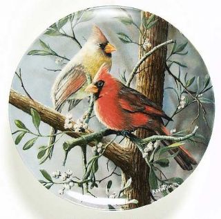 Edwin Knowles Britannica Birds Plate 1985 The Cardinal