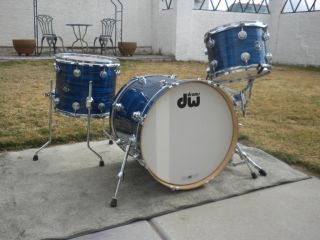DW collectors series drum set kit Blue Oyster Pearl 20 12 14 jazz to