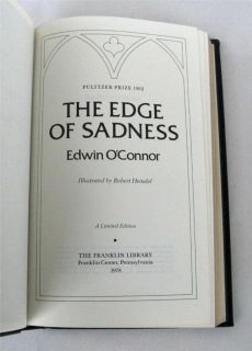 The Edge of Sadness by OConnor Limited Edition 1978 Franklin Leather