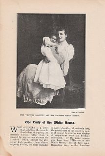1902 article edith roosevelt lady of the white house