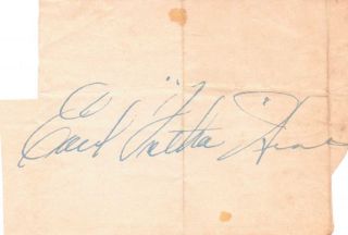 Earl Fatha Hines Jazz Legend autograph 1930s ARMSTRONG connection