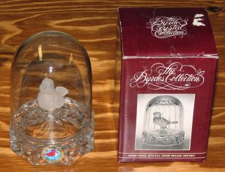 Hofbauer Germany   Bavarian Leaded Crystal Byrdes Collection Bird Cage