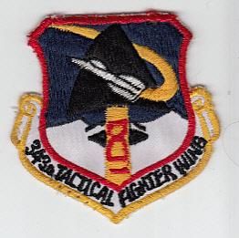 PATCH USAF A 10 343rd TACTICAL FIGHTER WING EIELSON AFB PARCHE