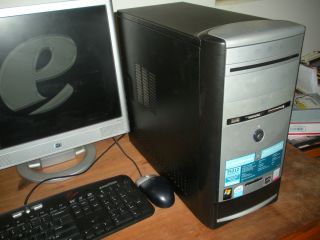 eMachines T 5212 Computer Tower for Parts 2 66GHz Dual Core Pentuim D