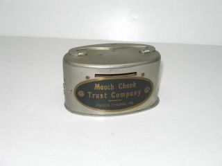 Vintage Mauch Chunk PA Banthrico Coin Bank Near Lehighton and Lansford