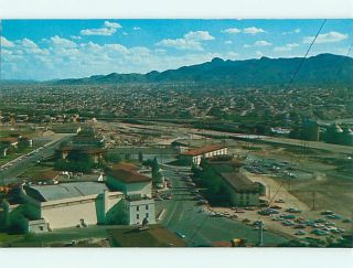 Unused Pre 1980 Aerial Town View El Paso Texas TX V4157