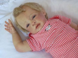 Just Woke Up Reborn Baby Boy Aaron by Lucie Hoffmann