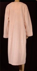 MISS ELAINE Plush Zip front ROBE Exclusive for Dillards SIZE XL ~~no