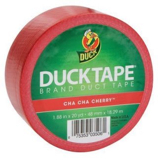 New Roll of Duck Brand Duct Tape ~ Solid Red ~ Cha Cha Cherry 20 yards