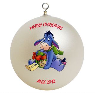  Winnie The Pooh Eeyore Christmas Ornament Gift Add Childs Name