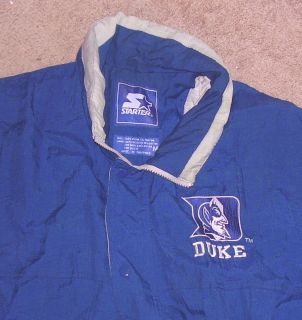Duke Blue Devils Starter Jacket Coat Medium College