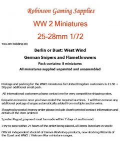 WW2 WORLD WAR 2 28mm 1/60 Cthulhu / Moden Day Heroes Star Wars