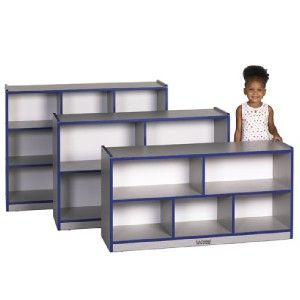  Preschool Classroom Toy Storage Cabinet w Casters ELR 0627 WG