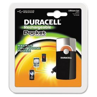 Duracell PPS4US0001 Rechargeable Pocket Mini USB Charger w/ Universal