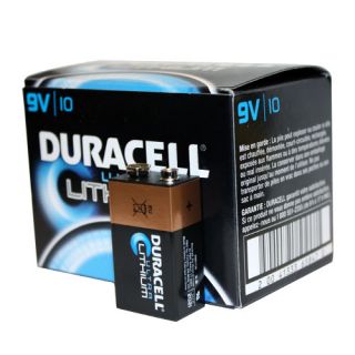 10 Pack Duracell 9V Ultra Lithium Camera Battery DL1604 6LR61