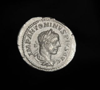  Roman Silver Denarius Libertas Coin of Emperor Elagabalus