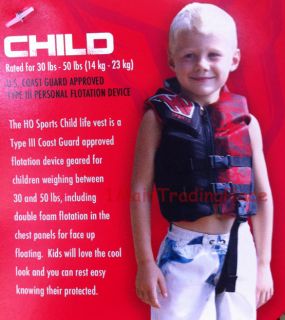  Ski Sport Youth Swim Life Vest Child Boy Jacket Safety Swimwear