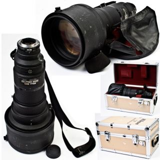 bidding for nikon ed nikkor 400mm f2 8 ais lens w case 202351 good