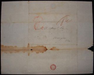 1836 AMERICAN RAILROAD PRESIDENT LETTER  Concerning the building of a