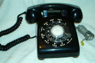 500 Rotary Dial Phone Black Made in Canada Northern Electric