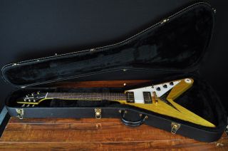  Korina Flying V Style Electric Guitar Owned by Dweezil Zappa