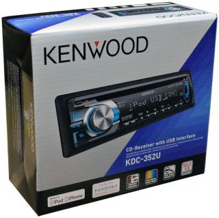 NEW KENWOOD KDC352U CAR AUDIO CD PLAYER MP3 WMA STEREO FRONT USB INPUT