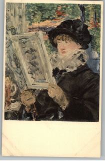 Postcard Edouard Manet Painting Le Journal Illustre