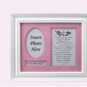 The Lords Prayer Picture Frame for Girls by Elegant Baby